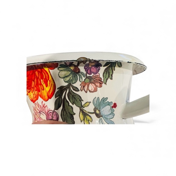 MACKENZIE CHILDS WHITE FLOWER MARKET PITCHER SMALL - Picture 5 of 5